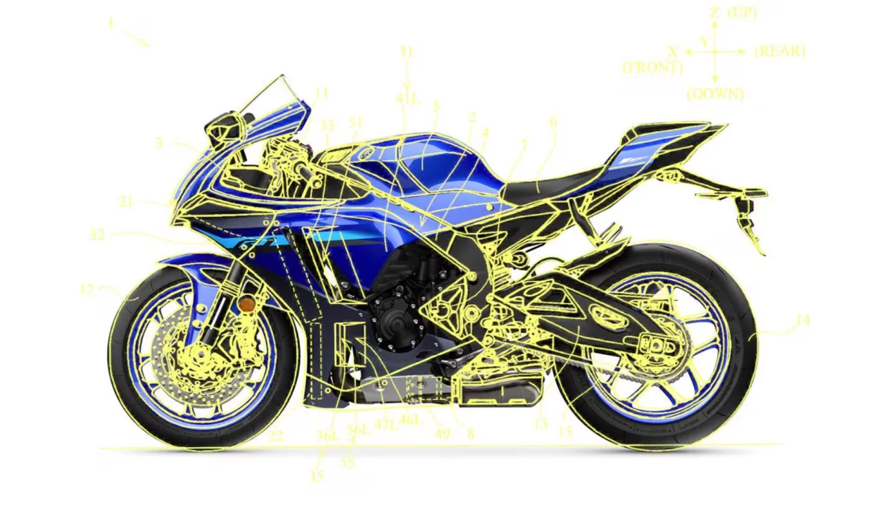 Yamaha R1 Gelişmiş Aerodinamik Sistemle Yeniden Şekilleniyor