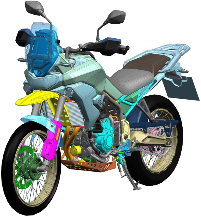 Cyclone RX625 Adventure Motosikleti Tasarım Patentlerinde Ortaya Çıktı