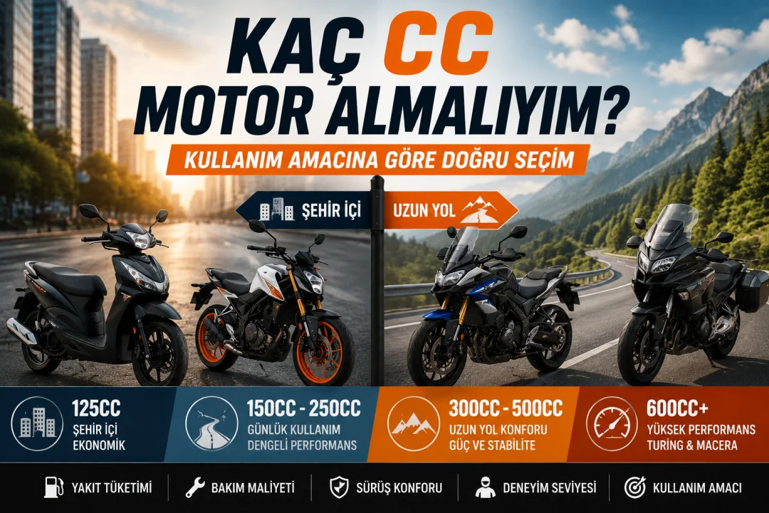 Kaç CC Motor Almalıyım? Kullanım Amacına Göre Doğru Seçim
