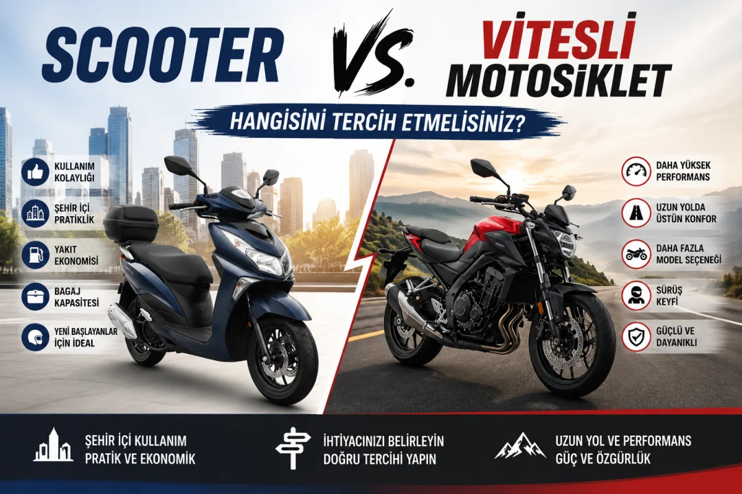 Scooter vs. Vitesli Motosiklet: Hangisini Tercih Etmelisiniz?