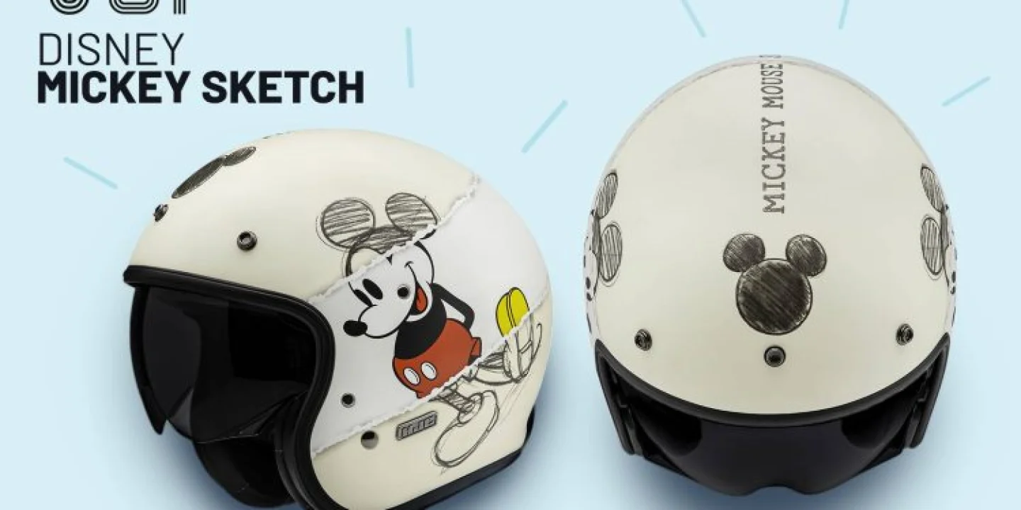 HJC'den Mickey Mouse'a Saygı Duruşu: V31 Disney Mickey Sketch Özel Kask Serisi